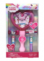 Kids cosmetics set with mirror