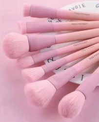 Pink girl makeup brush